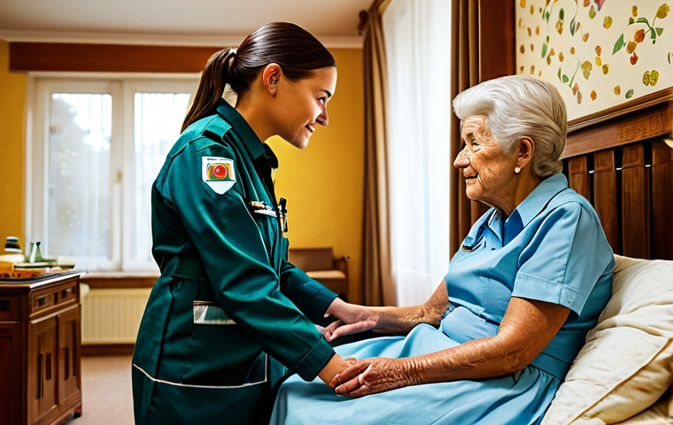 응급구조사 사고 사례 분석 - Community Paramedic**

"A compassionate female paramedic in a modest uniform, assisting an elderly w...