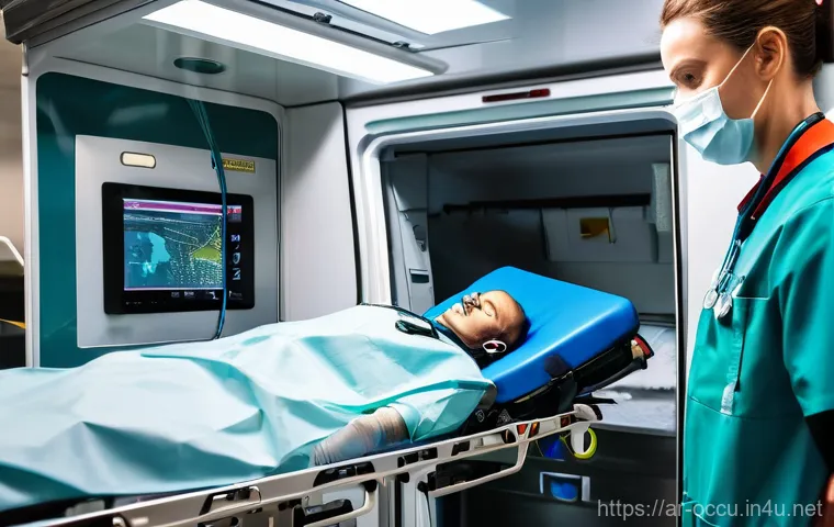 응급구조사와 의료진 간 협력 사례 - **Prompt: "A dynamic and urgent scene inside a modern hospital emergency room. A team of dedicated p...