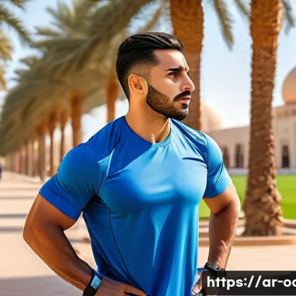 응급구조사와 건강 유지법 - A Middle Eastern male paramedic in his late 20s performing a dynamic workout routine outdoors in a s...